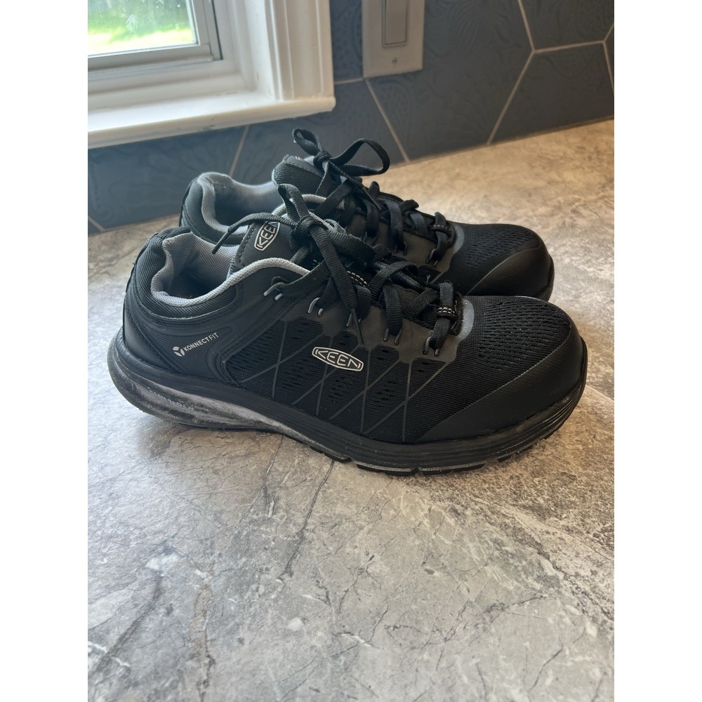 KEEN Utility KonnectFit Work Shoes Black Safety Toe Womens Size 10
